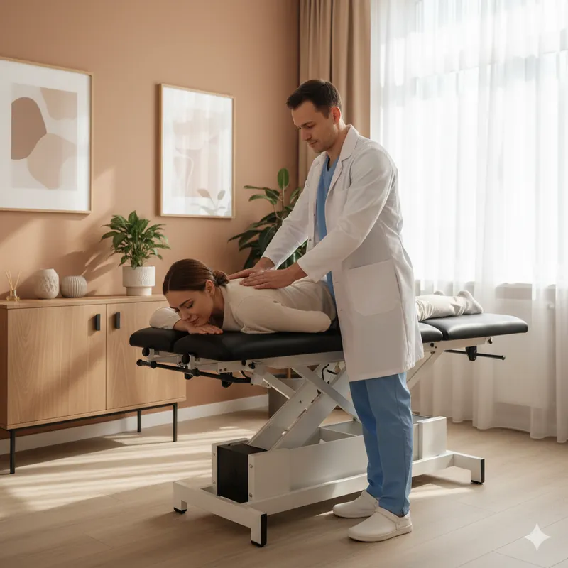 Sessão de quiropraxia